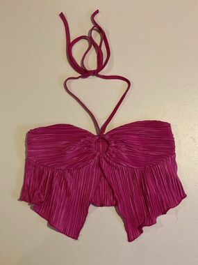 SHEIN Pink/Purple Halter Crop Top